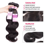 Aigemei Peruvian Virgin Hair Body Wave Natural Color 1 Bundle 100% Unprocessed Body Wavy Human Hair Extensions(10 Inch,Natural Black)