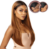 Premium Swiss Lace Front Wig Melted Hairline AALIYAH Ear-to-Ear Soft Lace Pre-attached Elastic band Pre-Plucked (DRFF4/STRAWBERRYGOLD)