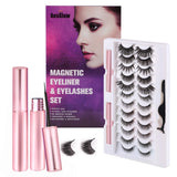 Reusable Magnetic Eyelashes with Eyeliner,Natural look waterproof Magnetic eyeliner and Eyelashes Kit, Light weight & Easy to Wear, Best 3D Reusable Eye, No Glue Needed (12 PAIRS)