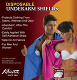 Kleinert’s Disposable Peel & Stick Absorbent Underarm Pads. 12 Pads (6 Pair) Style # MW-4900. Measures 5