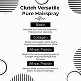 Clutch Versatile Pure Hairspray - BioGen Complex Contains Biotin and Collagen For Short, Medium, and Long Hairstyles 11.50oz