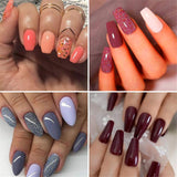 NAILGIL Dip Powder Kit Powder Refill Set- 10 Colors Dipping Powder Nail Starter Kit for Beginners No UV/LED Lamp Needed French Nail Manicure