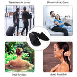 5 Pairs Disposable Slippers - Toweling Disposable Non-Skid Slippers Great for Spa Guest