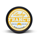 Lucky Franc's Alternative Water Based Hair Pomade Medium Hold Medium Shine Handmade in USA 4oz. Pompadour Side Comb Slick back Old School looks for men . Easy wash out. 1920's barbershop manly scent.