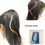 5 Feathers In Total 7"-10" in Length Ocean Blue Feathers Bonded At the Tip for Hair Extension Salon Quality Feathers