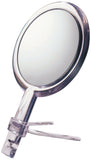 Floxite Fl-10h 10x/1x Hand Held 2-sided Mirror with Stand, Clear