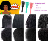 Ez Detangling Brush for Curly Hair Knots Detangler Hair Textured 3a to 4c Kinky Wavy Wet Thick Long Dry Black Natural Hair, Easy to Clean 2 Pack