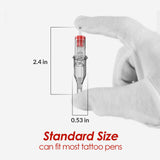 Wormhole Tattoo Cartridge Needles 9M1 Tattoo Cartridges Professional Disposable Tattoo Needle Cartridge Sterilized Tattoo Needles Safe Cartridge Needles 1209M1