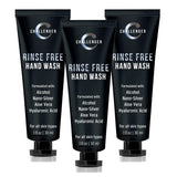 NEW Challenger Men's Rinse Free Hand Wash - 3x 1oz - Portable, 30% Alcohol Hand Wash both Cleans & Moisturizes. Hydrates Hands, Forearms, & Skin - Cleansing 30% Alc. Based Formula Washes and Nourishes