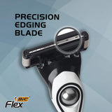BIC Flex 5 Hybrid Men's 5-Blade Disposable Razor, 1 Handle and 6 Cartridges