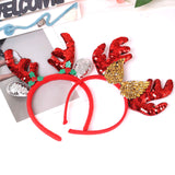 Christmas Hair Accessories Elves Party Christmas Reindeer Antler Costume Headbands For Christmas Holiday Party