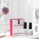 Makartt Poly Nail Gel Clear 50ML Bundle with Nail Dehydrator and Nail Primer Kit, Gel Nail Brush and nail Spatula Dual End