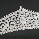 Full Cubic Zirconia CZ Wedding Crown Tiara Diadem Women Hair Jewelry Accessories S17803