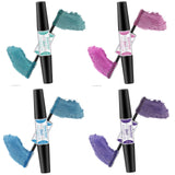 2 in 1 COOSA 4 Colors Waterproof Lengthen Colored Mascara,Natural Long-Lasting Smudgeproof Variety Pack Eyelash Mascara for Eyelash Eye Makeup