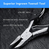 Nail Clippers, Toenail Clippers Tool for Thick/Ingrown Toenails, Precision Nail Heavy Duty Natural Manicure, Surgical Grade Stainless Steel Sharp Pliers Pedicure Toenails Clipper