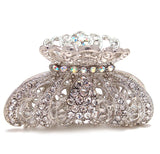 New Fashion silver color Rhinestone Imperial crown design metal Hair Claws Clip (beauty-xyz)