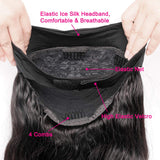 Headband Wig Human Hair for Black Women Body Wave Glueless 150% Density None Lace Front Brazilian Virgin Curly Machine Made Easy Wear 20 Inch Headband Wigs