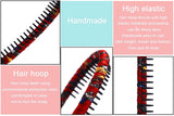 STHUAHE 4Pieces Woman/Girls Bohemia Style Series Silk and Protection Resin Teeth Comb Hair Hoop Hairband Headband Hair Accessories by Beauty Hair (4 Colors)