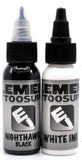 Element Tattoo Supply Black White Tattoo Ink Lining Shading Outlines Highlight 1oz Bottle