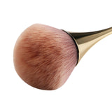 Vtrem 2 Pieces Large Powder Mineral Brush, Foundation Makeup Brushes, Face Brush for Large Coverage Loose Powder & Blush Blending Buffing (Gold & Blue)