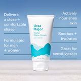 Ursa Major Natural Shave Cream | Non-irritating, Vegan and Cruelty-Free | Formulated for Men and Women | 5.3 Ounces