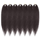 7 Packs 22inches Box Braids Crochet Braids 3X Box Braid Crochet Hair Extension 20 Strands/Pack (22"7Packs,#2)
