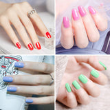 Homost Gel Nail Polish Set, Red Pink Purple Green 6 Colors Gel Nail Polish Kit, DIY Nail Art Set