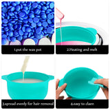 3 Pieces Replacement Wax Pot, Wax Warmer Replacement Pot Removable Silicone Pot Hair Removal Waxing Bowl for Home Use Wax Machine Accessory, 500 cc,14 oz