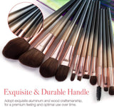 12 Pieces Premium Makeup Brush Set, Professional Makeup Brushes Premium Spectrum Brushes, Foundation Eyeshadow Eyebrow Full Face Brush Set with Makeup Bag