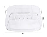 ARTISTIC HOME Makeup Organizer Tray, Holder For Skin Care, Brushes, Lotion, Nail & Cosmetic Products Great For Desk, Countertop, Vanity, Bathroom & Dressers Clear Acrylic Storage Caddy