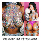 Set of 16 Face Crystal Sticker Suit Breast Body Nipple Makeup Glitter Gems Rhinestone Acrylic Eye Beauty Nails Mermaid Jewels Temporary Tattoos Self-Adhesive Festival Rave Carnival Party (Pattern4)…