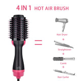 Hair Dryer Brush, Hot Air Brush, 4-in-1 Negative Ionic Hair Dryer and Volumizer Brush, Anti Scald Blow Dryer Brush Reduce Frizz and Static for Women