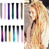 20 Inch Dreadlocks Hair Extensions African Faux Locs Crochet Twist Hair Reggae Hipple Braids Style 5pcs/Pack Medium Brown
