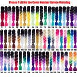 Jumbo Braids Colorful Synthetic Kanekalon Hair Extensions for DIY Crochet Box Braiding Blond 3Pcs 100g/Pcs 24Inches