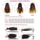 Seelaak Ombre Curly Hair Bundles Two Tone 1b/30 Kinky Curly Bundles Ombre Brown 3 Bundles Remy Hair 10A Grade Brazilian Virgin Human Hair Extension for Black Women (10 12 14)