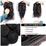 Brazilian Body Wave Virgin Hair 1 Bundle 16 Inch 9A Unprocessed Human Hair Weave Single Bundle Natural Black Hair Extensions 100g(16Inch)