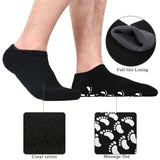Codream Large Men's Moisturizing Gel Socks Men's Feet Care Ultimate Treatment for Dry Cracked Rough Skin on Feet Pack of 2 Pairs Black US Men 10-15