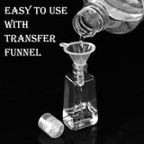 24 Pieces Empty Bottles with Flip Cap Travel Size Containers Empty Plastic Bottle with 2 Pieces Transfer Funnels for Liquid, Lotions, Creams, Shampoo and Toiletries (60 ml)