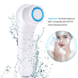 3 PCS Facial Cleansing Brush Heads Replacements for HEYFYV 4 in 1 Sonic Waterproof Powered Face Cleansing Brush