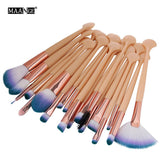 Makeup Brush Set, Professional Shell Brush Kit Powder Foundation Concealer Eyeshadow Cosmetic Brush Beauty Tool(Pink+Gold)