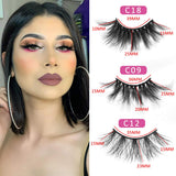 25mm Mink Lashes, SWINGINGHAIR 3D Mink Eyelasehes Dramatic Lashes 3 Different Styles Crossed Cluster Natural Layered Hand Made Strips Eyelashes Reusable Make Up Real Fake Eyelashes