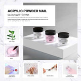 Morovan Acrylic Nail Kit Acrylic Powder with Professional Liquid Monomer For Nail Extension Acrylic Nail Brush Nail Art Starter Kit