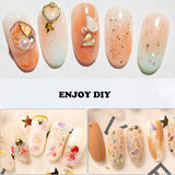 Gold Foil for Nail Art - 24 Boxes Gold Silver Foil Chip Paillette Flake Shell Foil Slice Paillette Stickers Glitter Accessories for Nail Art Design Manicure Decorations Supplies, with Tweezer