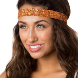 Hipsy Petite Size, Adjustable No Slip Sparkly Bling Mixed 3pk Headbands for Women Girls & Teens