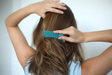 Go-Comb - Wallet Sized Hair & Travel Comb - Wide Tooth - Turquoise Facets