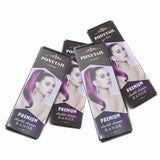 22" Human Hair Ponytail Wrap Around Clip in Ponytail Hair Extensions for Women Jet Black(#1) 100g/3.5oz