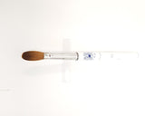 Acrylic Nail Brush Manicure Powder - Chrome-plated Handle W/CAP (CRIMPED) (Size #14 Crimped)