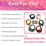 Headband Wig Deep Curly Human Hair Wig None Lace Front Wigs for Black Women Deep Wave Remy Hair Scarf Wig Machine Made Wigs Natural Color 150% Density 20 inch headband wig