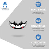 Warrior Mouthguards - Vampire Fang Moldable Mouth Guard with Case for Youth and Adults