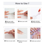 Wiselooker 500pcs Coffin False Nails Extension Tips Clear Full Cover 10 Sizes for Acrylic Nails Fake Nails Gel Nails